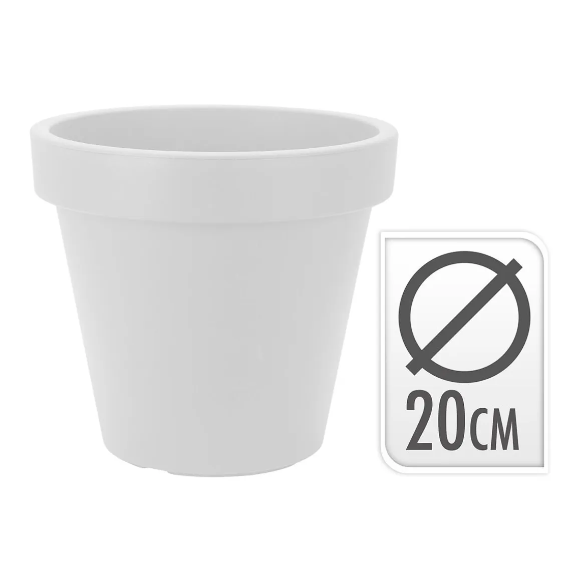 KUKKARUUKKU VALKOINEN HALKAISIJA 20CM