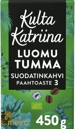 KULTA KATRIINA LUOMU TUMMA PAAHTO SUODATIN 450 G