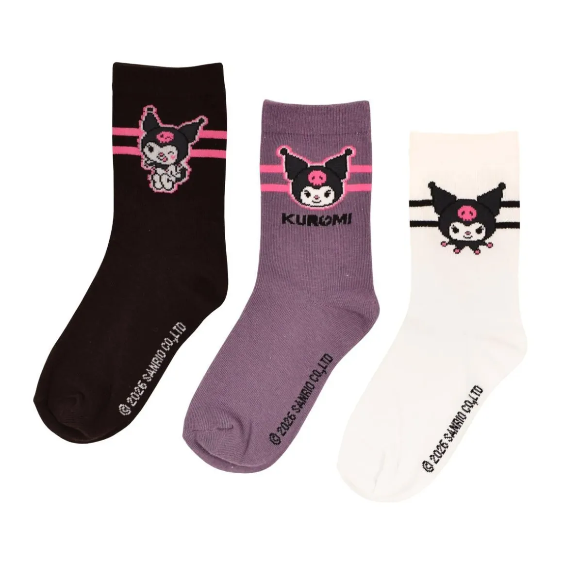 KUROMI LASTEN KUROMI 3-PACK SUKAT 31-34