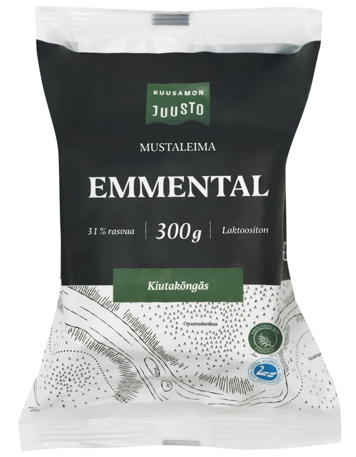 KUUSAMON EMMENTAL MUSTALEIMA 300 G