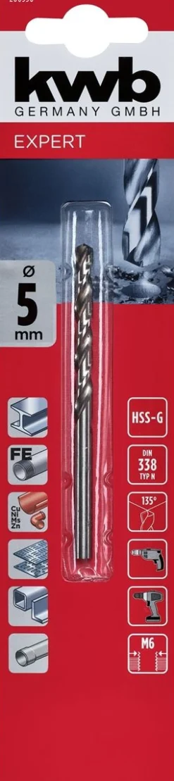 KWB SILVER STAR HSS METALLIPORANTERÄ 5,0 MM