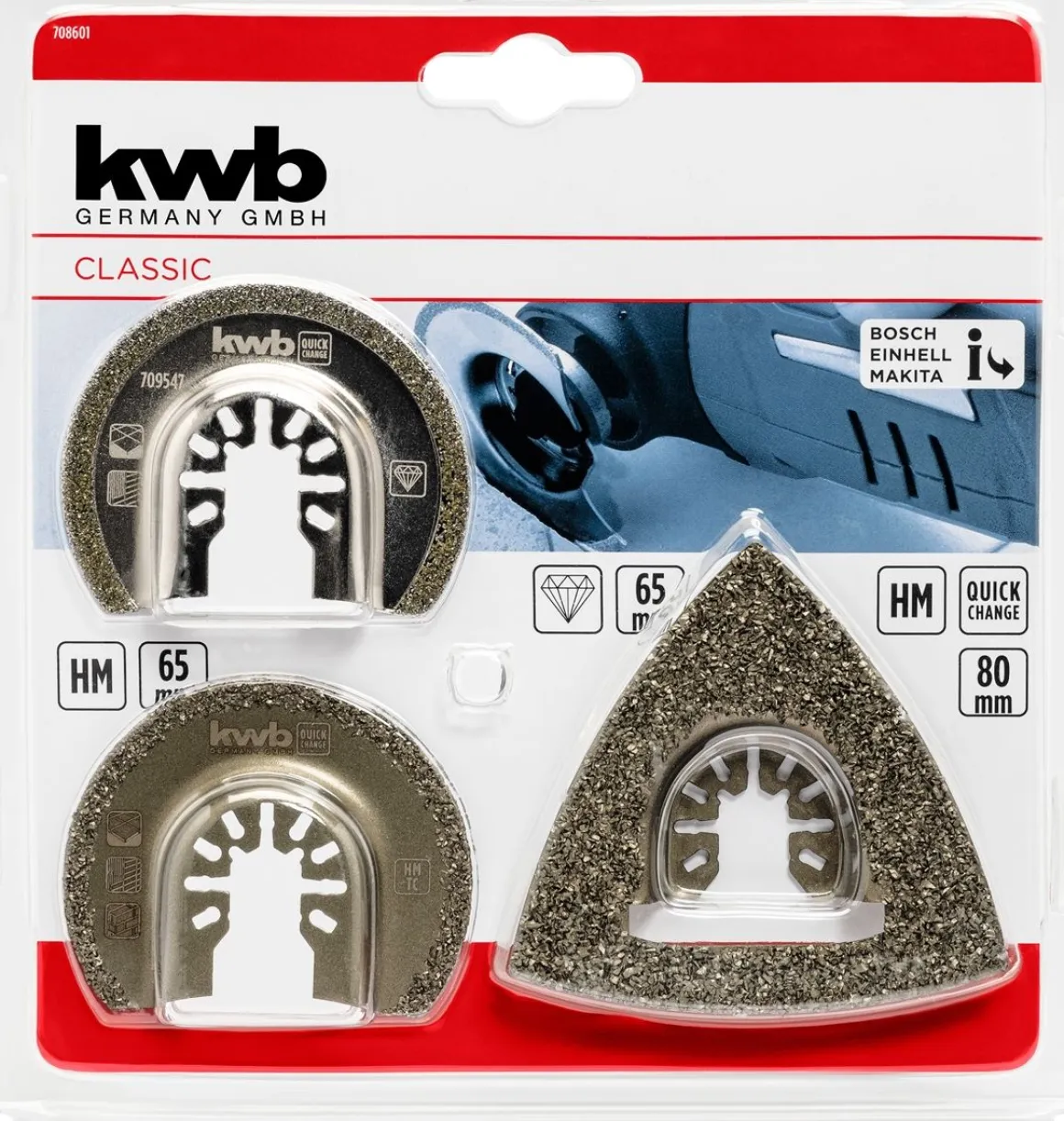 KWB MULTI TOOL SARJA 3-OSAINEN