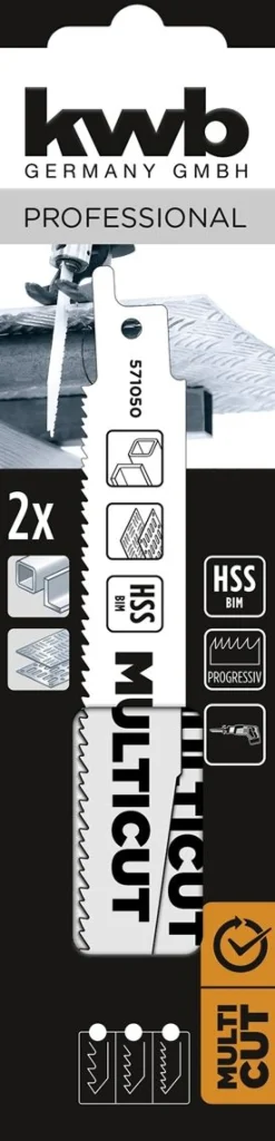 KWB PUUKKOSAHANTERÄ METALLILLE 2 KPL 130 MM