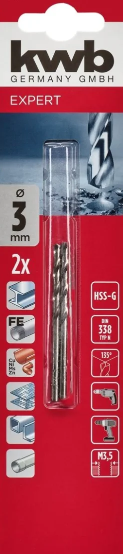 KWB SILVER STAR HSS METALLIPORANTERÄ 3,0 MM