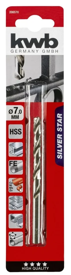 KWB SILVER STAR HSS METALLIPORANTERÄ 7,0 MM