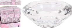 KYNTTILÄNJALKA 7X7X3CM LASIA