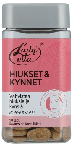 LADYVITA HIUKSET & KYNNET 90 KPL