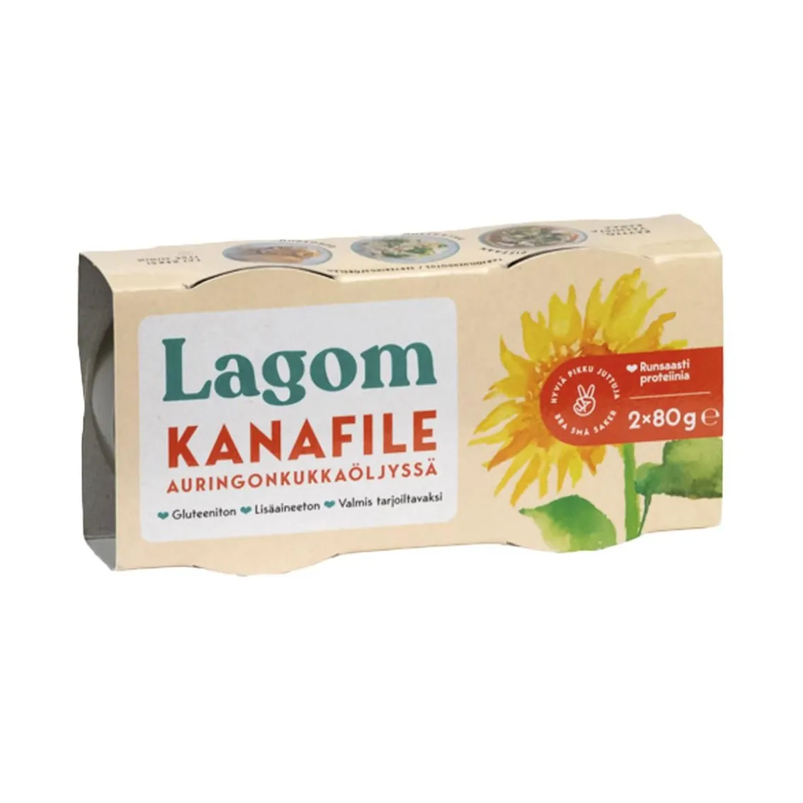 LAGOM KANAFILE AURINGONKUKKA- ÖLJYSSÄ 2X80/52G 104 G