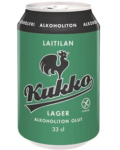 LAITILAN KUKKO LAGER 0% TLK 330 ML