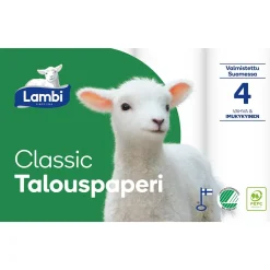 LAMBI TALOUS VALKOINEN 4RL 4 KPL