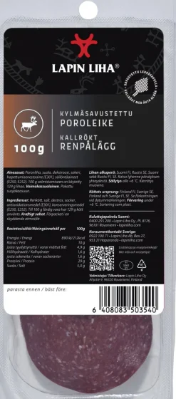 LAPIN LIHA PORON KYLMÄSAVULEIKE 100 G