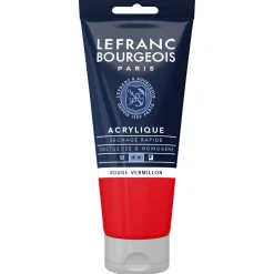 L&B FINE ACRYLIC 80ML 393 VERMILLION RED