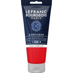 L&B FINE ACRYLIC 80ML 393 VERMILLION RED