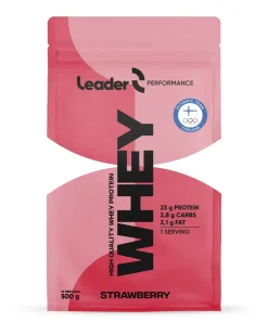 LEADER PERFORMANCE WHEY PROTEIN STRAWBERRY 500 G