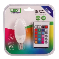 LED ENERGIE LED KYNTTILÄLAMPPU RGB+W KAUKOSÄÄTIMELLÄ, 4,5W
