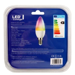 LED ENERGIE LED KYNTTILÄLAMPPU RGB+W KAUKOSÄÄTIMELLÄ, 4,5W