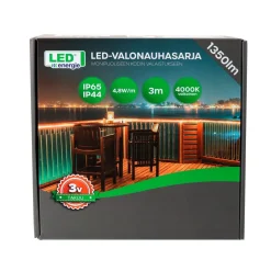 LED ENERGIE VALONAUHASARJA 3M 14,4W 1350LM 4000K IP44/IP65