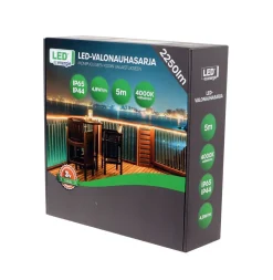 LED ENERGIE VALONAUHASARJA 5M 24W 2250LM 4000K IP44/IP65