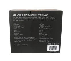 LED ENERGIE VALONHEITIN SOLAR 10W 1200LM 4000K IP43 CDTE-PANEEL