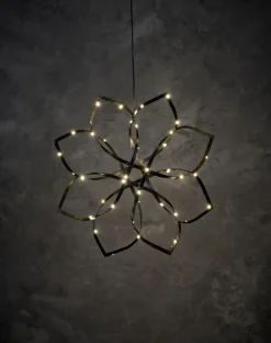 LED KUKKA 40CM PARISTOILLA MUSTA
