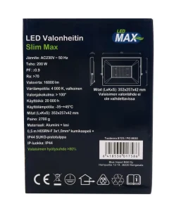 LED MAX VALONHEITIN SLIM MAX LED 200W 16000LM 4000K