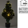 LED PÖYTÄKUUSI 22X22X45CM LÄMMIN VALKOINEN