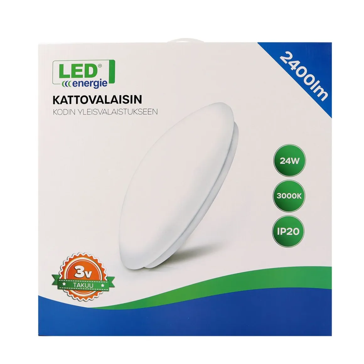 LED ENERGIE LED KATTOVALAISIN (PLAFONDI) 24 W 2400 LM (41 CM)