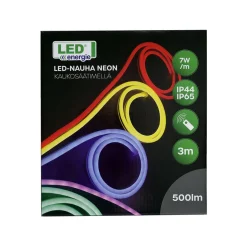 LED ENERGIE LED-NAUHA NEON 3M KAUKOSÄÄTIMELLÄ IP44/IP65 RGB+WW