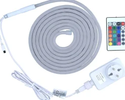 LED ENERGIE LED-NAUHA NEON 5M KAUKOSÄÄTIMELLÄ IP44/IP65 RGB+WW