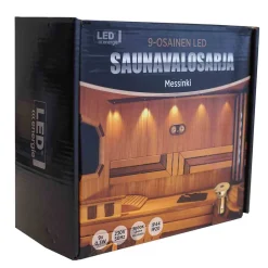 LED ENERGIE LED SAUNAVALOSARJA 9-OSAINEN, MESSINKI (TEFLON)