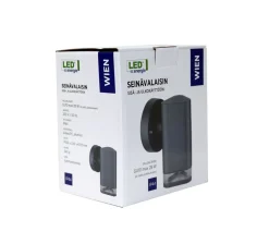 LED ENERGIE SEINÄVALAISIN WIEN GU10, TUMMANHARMAA