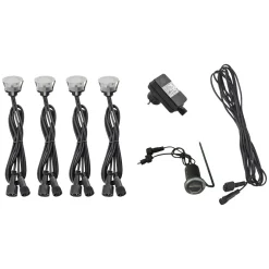 LED ENERGIE TERASSI- JA PORRASVALOSARJA 4-OSAINEN, 4 X 4W,