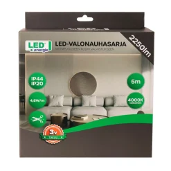 LED ENERGIE VALONAUHASARJA 5M 24W 2250LM 4000K IP20/IP44