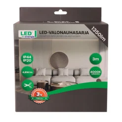 LED ENERGIE VALONAUHASARJA 3M 14,4W 1350LM 4000K IP20/IP44