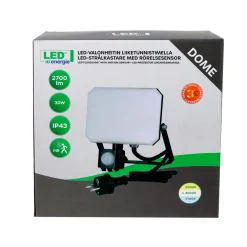 LED ENERGIE VALONHEITIN DOME 30W 2700LM 4000K IP43 PIR