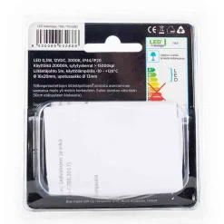 LED ENERGY LED SAUNAVALOSARJAN LISÄLAMPPU, 5M JOHTO, MESSINKI (TEFLON)