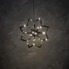 LED KUKKA 25CM PARISTOILLA MUSTA