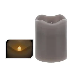 LED KYNTTILÄ AJASTIMELLA 7*9CM HARMAA