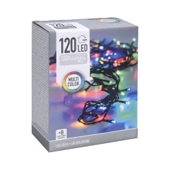 LED 120 PERUSVALOSARJA MULTICOLOUR, TUMMA JOHTO, ULKO- JA
