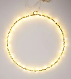LED VALOKRANSSI 30CM KULTA