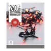 LED 240 VALOSARJA PUNAINEN, TUMMA JOHTO, SISÄ- JA ULKOKÄYTTÖ