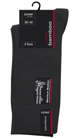 LENZ BAMBU 2-PACK SUKKA MUSTA 35-38