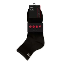 LENZ PERFORMANCE QUARTER TECH SUKKA 3-PACK MUSTA 35-38