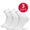 LENZ SPORTS LOW SUKKA 3-PACK VALKOINEN 39-42
