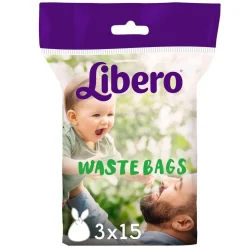 LIBERO JÄTEPUSSI KÄYTETYILLE VAIPOILLE 45 KPL