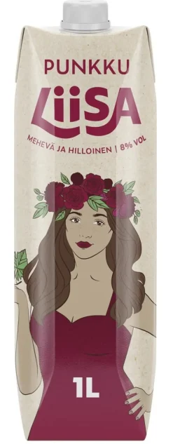 LIISA VIINIJUOMA 8% PUNKKU 1L TETRA