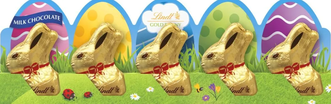 LINDT MINI KULTAPUPUT MAITOSUKLAA 5-PACK 50 G