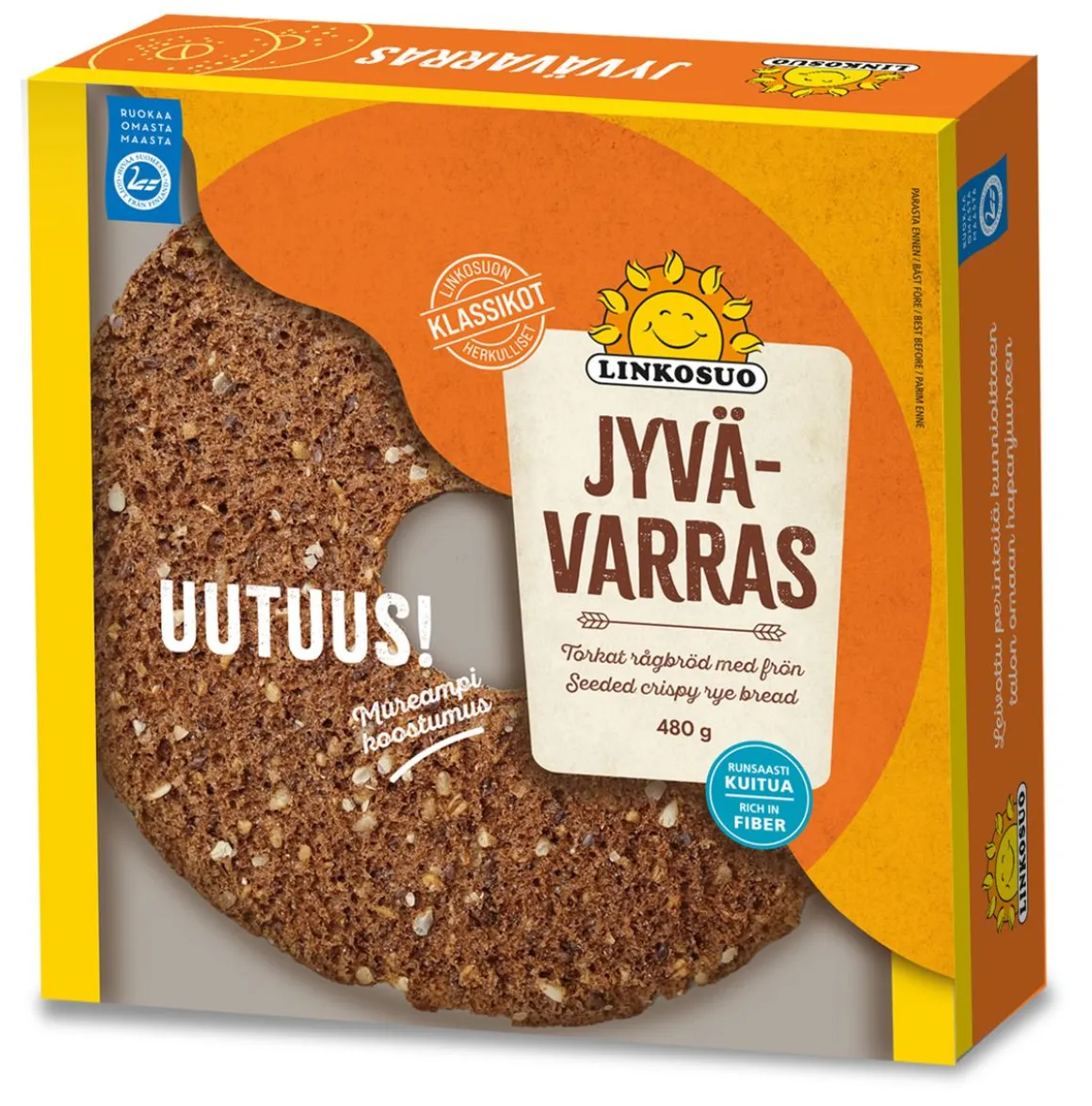 LINKOSUO JYVÄVARRASLEIPÄ 480 G