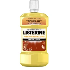 LISTERINE SUUVESI FRESH GINGER & LIME MILDER TASTE 500 ML