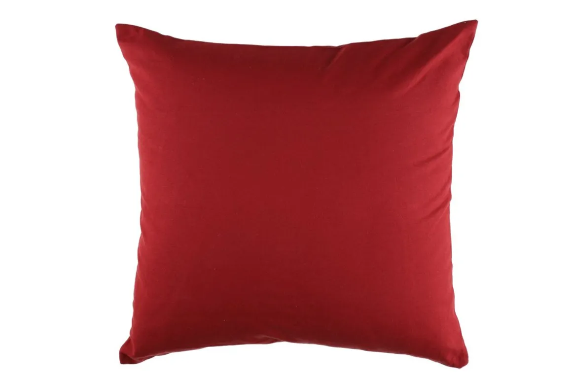 4LIVING KORISTETYYNYNPÄÄLLINEN SOLID 45X45CM PUNAINEN